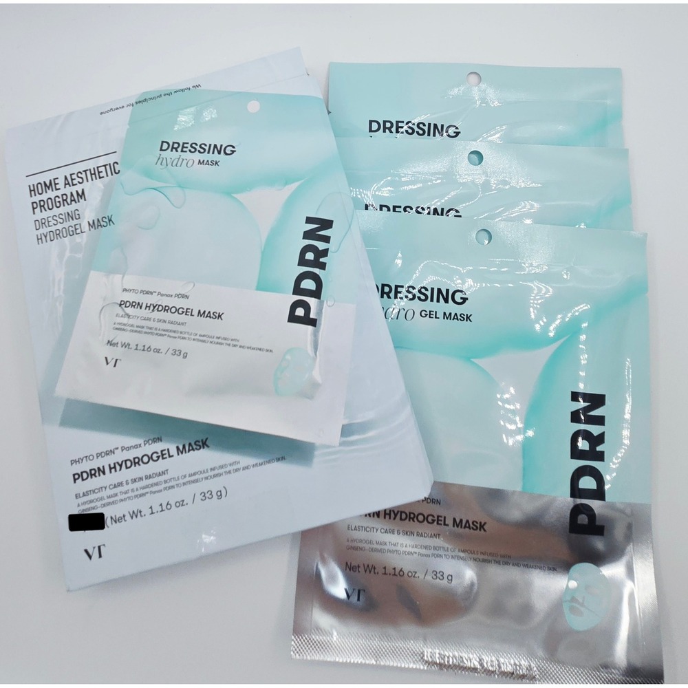 VT Cosmetics PDRN Hydrogel Mask 3pk Home Aesthetic Program Phyto PDRN Panax PDRN